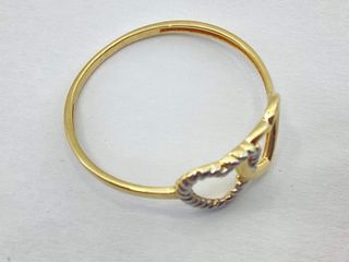 anillo oro 18k con circonita