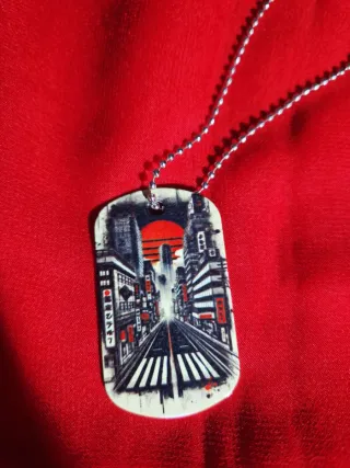 Placa Diseño Metrópolis Futurista Japonesa