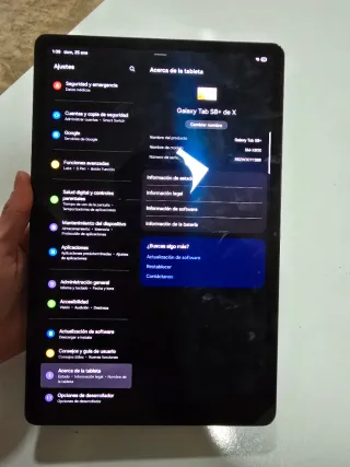 Samsung Galaxy Tab S8 Plus 128GB Negro