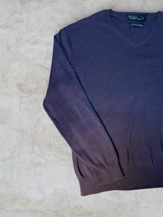 Maglione Ralph Lauren V-neck lilla zona Salerno