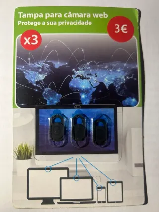 3 Tampas para Câmara Web