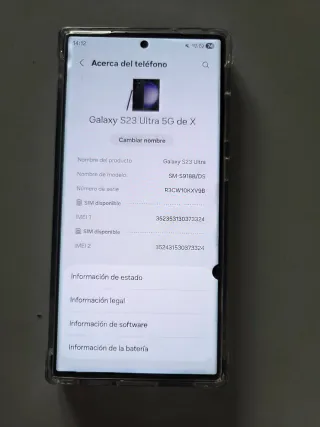 Samsung Galaxy S23 Ultra 256GB Negro