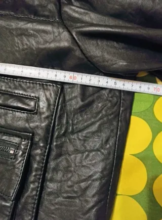 Cazadora Piel Calvin Klein Negra