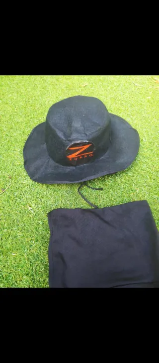 Disfraz infantil Zorro capa y sombrero