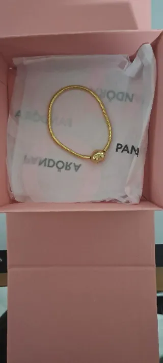 Pulsera Pandora Dorada Nueva