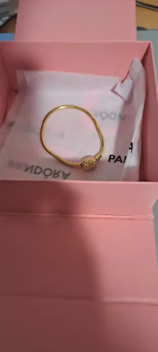 Pulsera Pandora Dorada Nueva