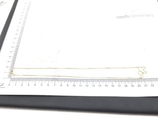 cadena oro 18k con piedra con circonita 22cm