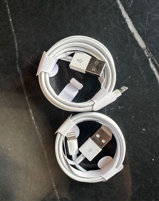 2 Cavi Caricabatterie Originale Apple per iPhone