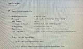 Torre Acer Veriton i5 7ª Gen 8GB 500 SSD