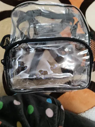 Mochila Transparente Negra