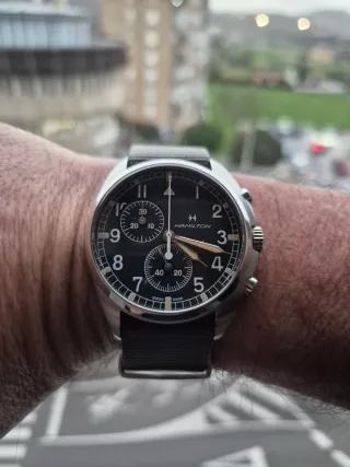 Hamilton Khaki Pilot Pioneer Chrono Quartz