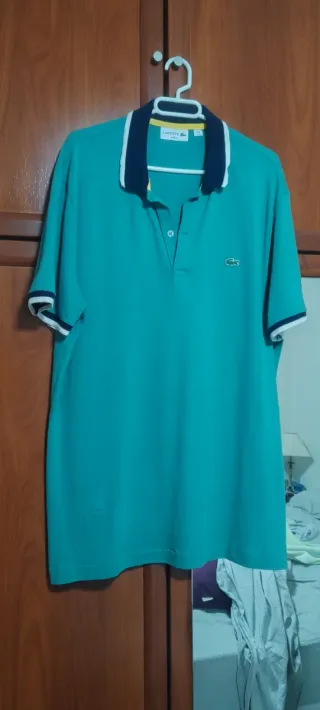 Polo Lacoste Verde Talla XL