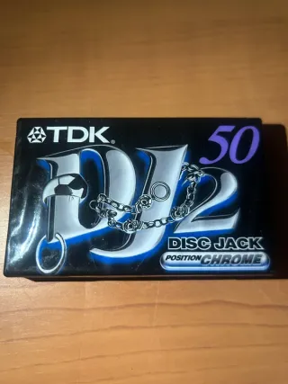 Cassete TDK DJ2 50 Disc Jack Chrome