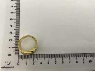 sello oro 18k con circonita