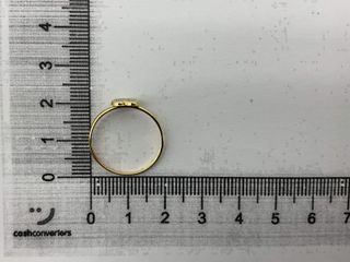 anillo oro 18k con piedra con circonita