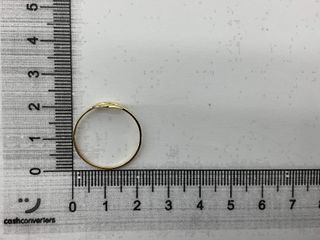 anillo oro 18k con piedra con circonita