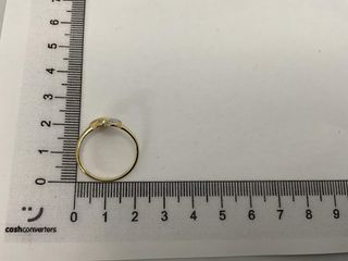 anillo oro 18k con piedra con circonita