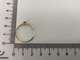 anillo oro 18k con piedra con circonita