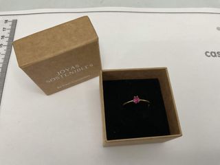 anillo oro 18k con piedra con circonita