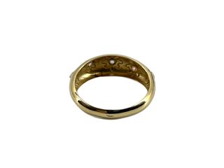 anillo oro 18k con piedra con circonita
