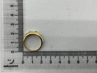 anillo oro 18k con piedra con circonita