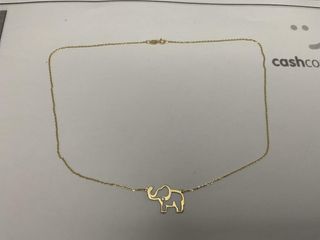 cadena oro 18k con piedra con circonita 22cm