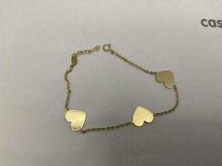 pulsera oro 18k con piedra con circonita
