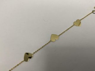 pulsera oro 18k con piedra con circonita