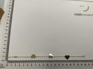 pulsera oro 18k con piedra con circonita