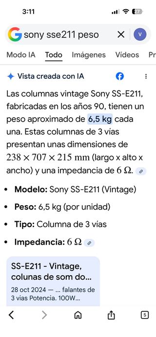 Altavoces Sony SS-E211