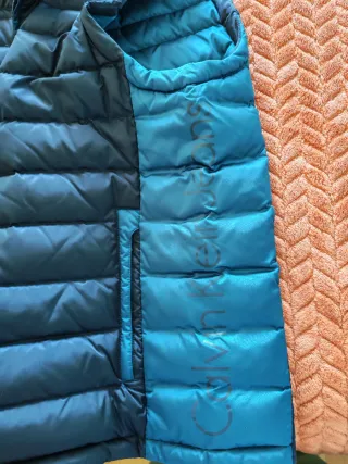 Chaleco Calvin Klein acolchado azul XL