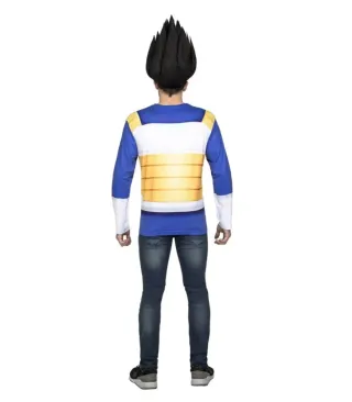 Camiseta manga larga hombre disfraz Vegeta, L