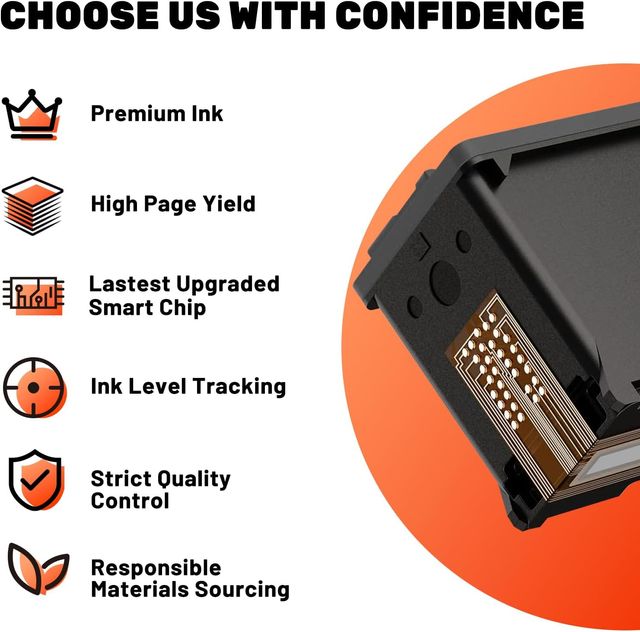 COCCINK 305XL Pack 2 tinta negra HP DeskJet 2820e