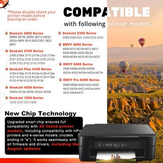 COCCINK 305XL Pack 2 inchiostro nero HP DeskJet 2820e