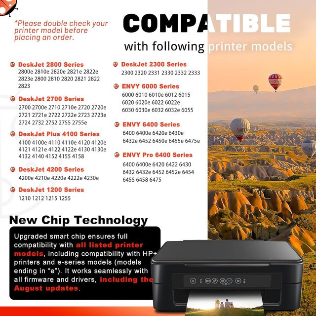 COCCINK 305XL Pack 2 tinta negra HP DeskJet 2820e