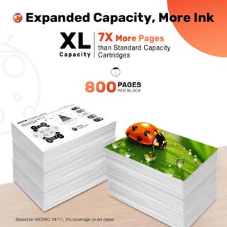 COCCINK 305XL Pack 2 inchiostro nero HP DeskJet 2820e