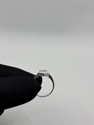 Anillo Plata 925 Hexagonal Circonita