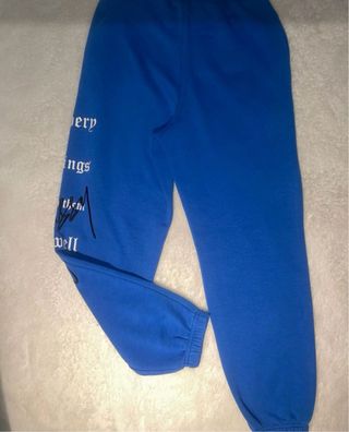 Pantalones de chándal forrados azul