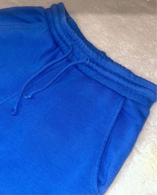 Pantalones de chándal forrados azul