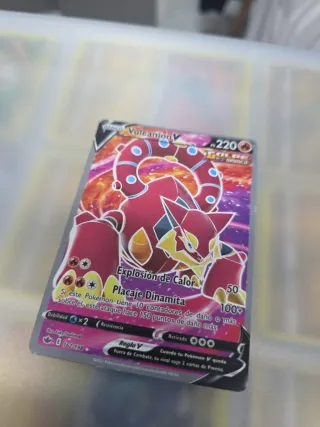 Cartas Pokémon Volcarona y volcanion V
