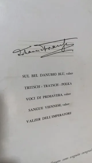 Johann Strauss Jr. I Vinile 10 33 RPM