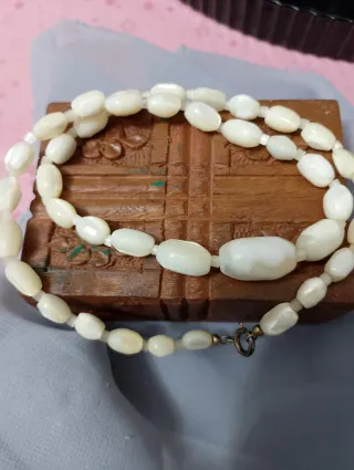 Collana madreperla chiusura argento 925