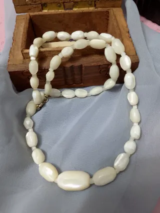 Collana madreperla chiusura argento 925