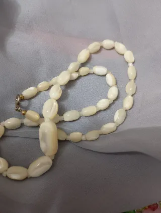 Collana madreperla chiusura argento 925