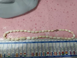 Collana madreperla chiusura argento 925