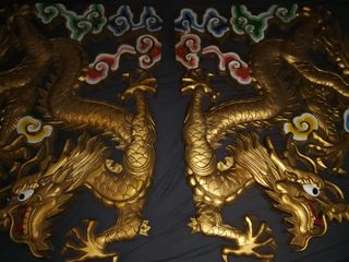 Dragones Dorados Decoración LOTE 7 piezas (suerte)