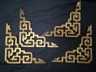 Dragones Dorados Decoración LOTE 7 piezas (suerte)