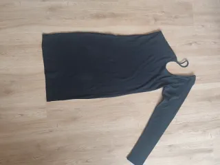 Vestido Bershka Negro Asimétrico