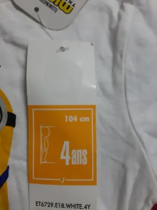 T-shirt Minions 4 anos