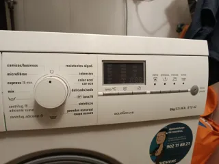 Lavadora Siemens 6kg 1000rpm